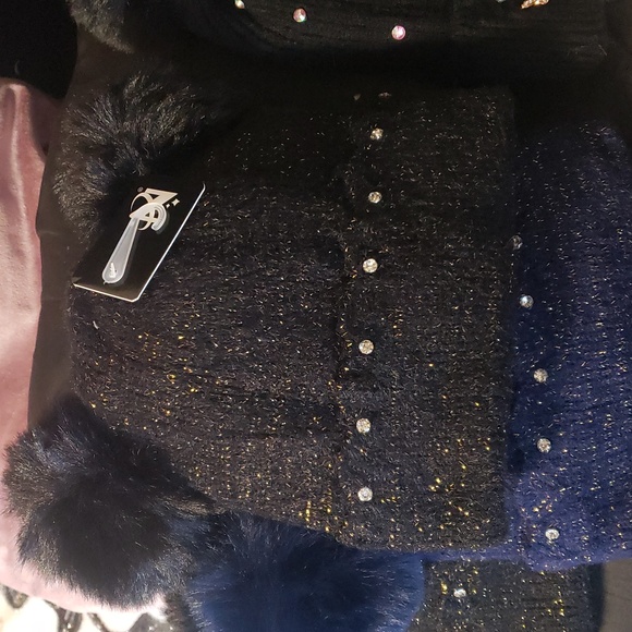 Winter Fur Beanie Sherpa Lined Soft Warm Lux Beanie Single Pom Pom Studded Knit - Picture 7 of 17